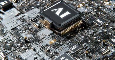 AI microchip representing how AI changes the internet and search behavior