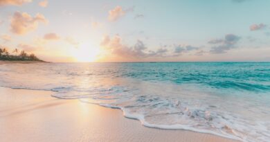how to retire early using the FIRE movement, sunrise over the ocean