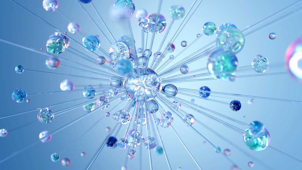 Abstract data network illustrating how AI changes the internet search experience