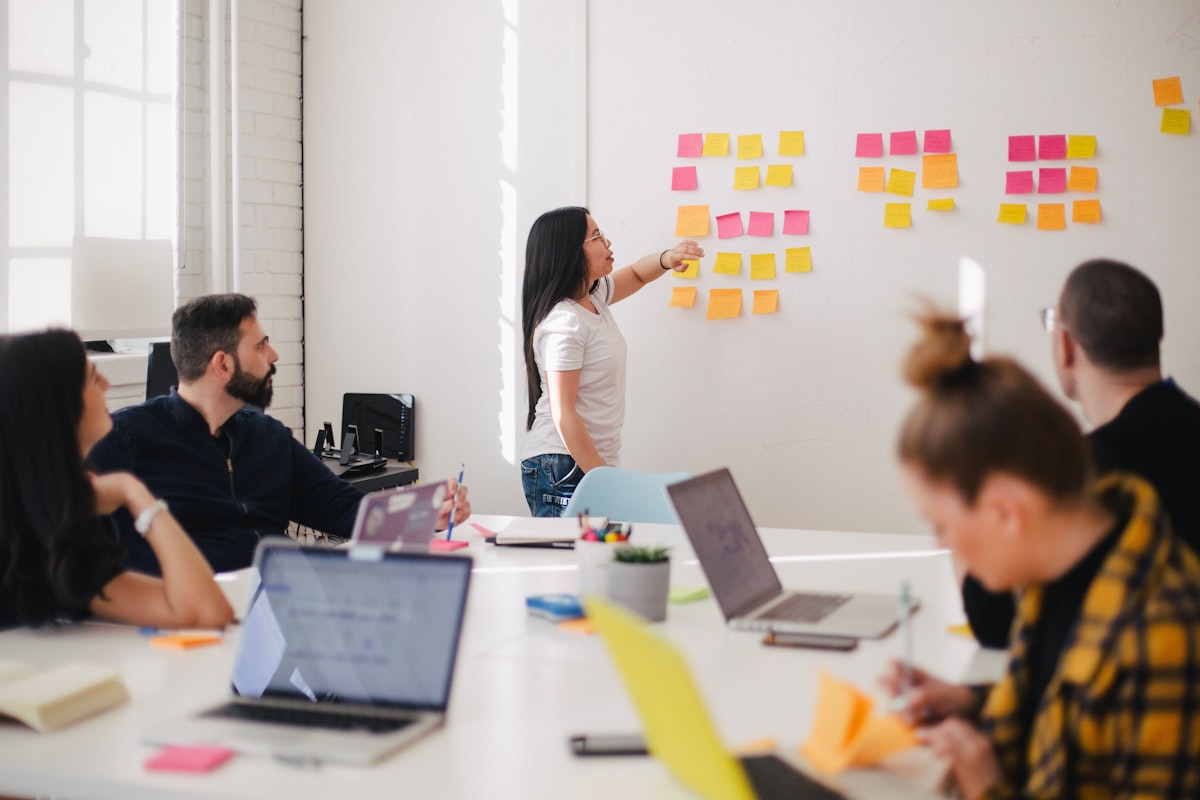Team planning income strategies as AI changes the internet economy