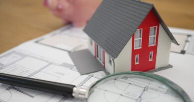 Model house and blueprints representing how a DSCR loan qualifies a rental property