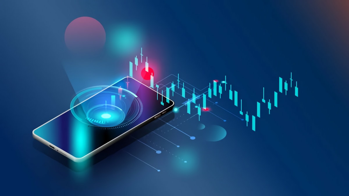 Stock chart on a smartphone representing best S&P 500 index funds for long-term investors