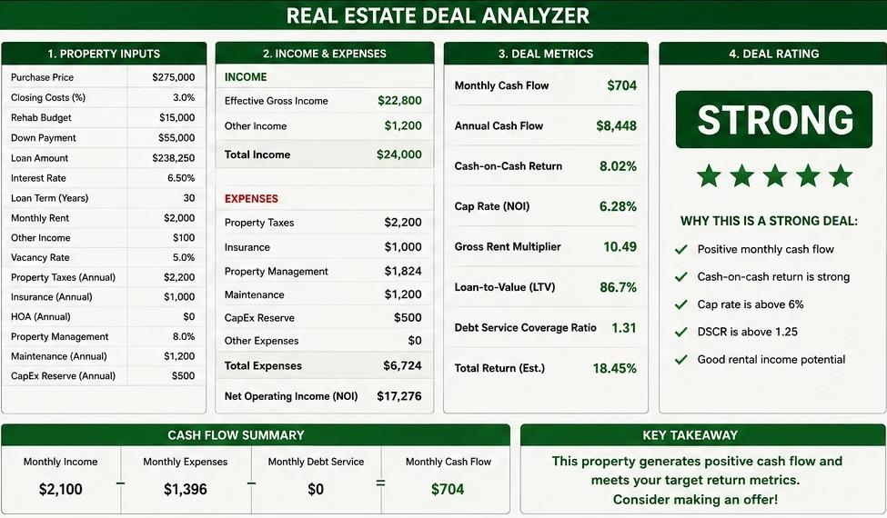 Real Estate Deal Analyzer preview